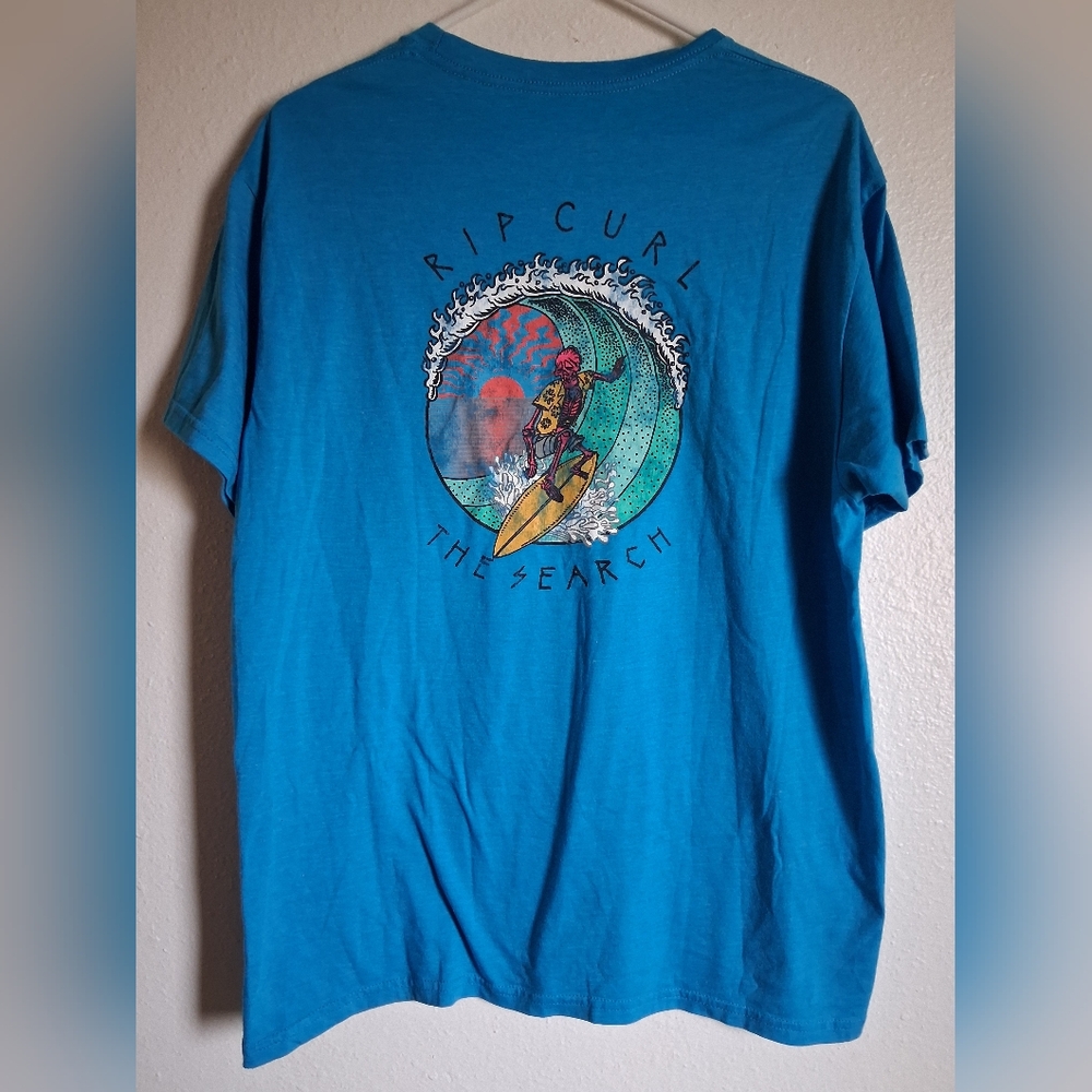Rip Curl The Search Skeleton Surf Wave T Shirt